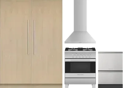 5 Piece Package Includes Refrigerator, Freezer, Range, Hood And Dishwasher